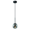 Loftowa LAMPA wisząca Bao Nero I Fume Orlicki Design szklana OPRAWA zwis kula ball przydymiona czarna