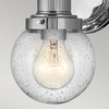 Szklana lampa ścienna Poppy QN-POPPY1-PC-BATH IP44 chrom przezroczysta