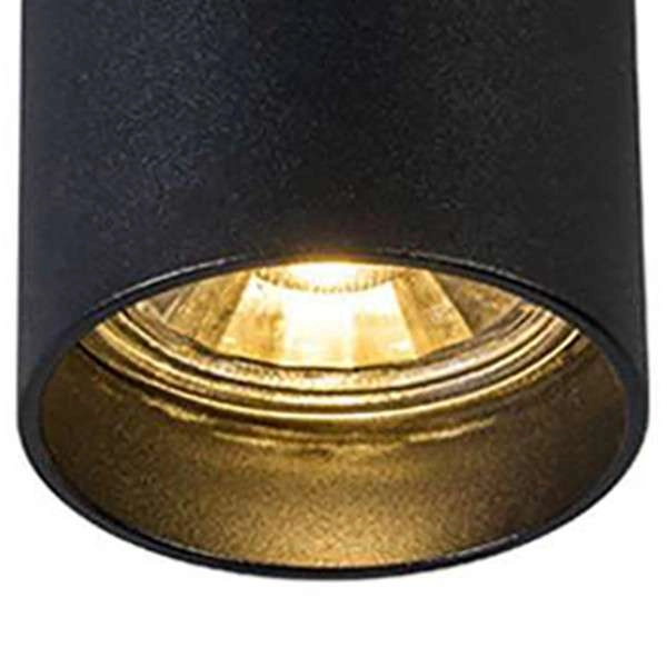 Downlight LAMPA sufitowa TUBA 92680-N Zumaline tuba OPRAWA metalowa czarna