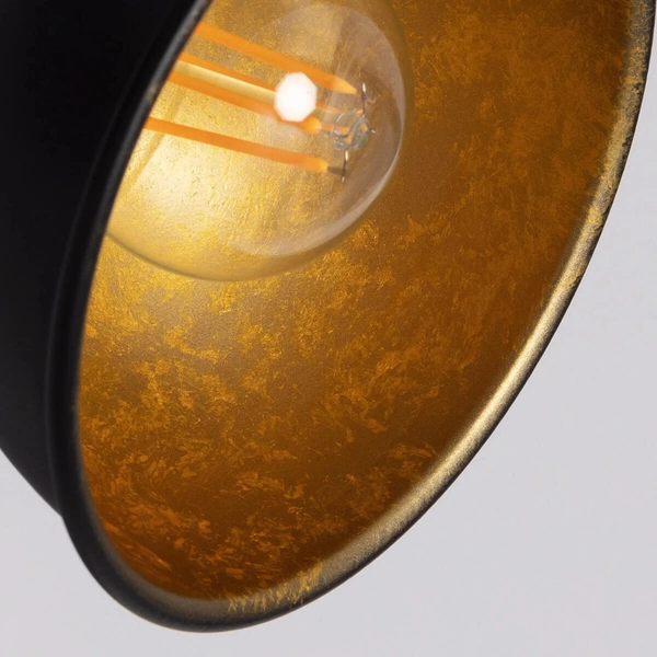 Wielopunktowa lampa sufitowa Retro ABR-RRO-C-4XE14 Abruzzo czarny złoty