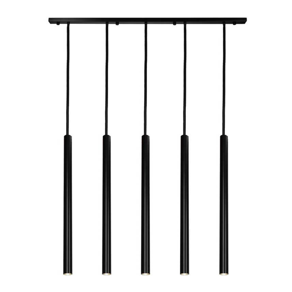 LAMPA wisząca YABU 5528 Shilo metalowa OPRAWA zwis LISTWA sufitowa sople tuby czarne