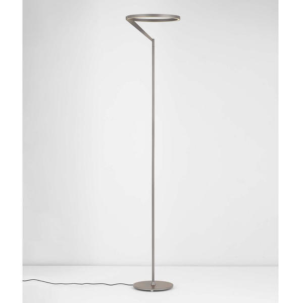 Pierścieniowa lampa stojąca ZUDANEZ LE44780 LED 26W 3000K do salonu szara