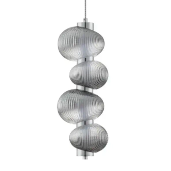 Dekoracyjna wisząca lampa TANVERA LE45207 LED 15W 3000K szara