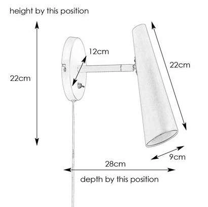 Kinkiet LAMPA ścienna PEAK 107898 Markslojd regulowana OPRAWA metalowy stożek czarny