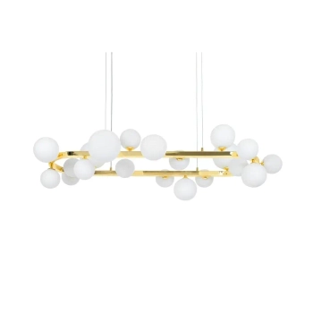 Molekułowa lampa wisząca ALURE MSE1501100605/MILK glamour kule białe złote
