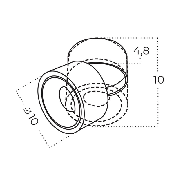 Sypialniana lampa natynkowa Costa AZ6031 Azzardo LED 12W 3000-6000K czarna