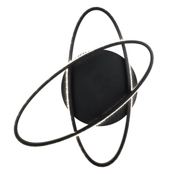 Metalowa lampa sufitowa Lane R67802132 pierścienie czarny