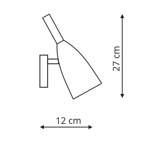 Kinkiet LAMPA ścienna SOLIN LP-181/1W BK Light Prestige metalowa OPRAWA hygge reflektorek regulowany czarny