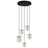 Lampa wisząca do salonu Merseta PND-463325A-BRO+W Italux kaskada antyczny brąz