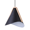 Wisząca lampa salonowa Neva 6650 metalowy zwis nad stół czarny drewno