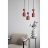 Zwisowa lampa do jadalni Supuru SUA1212P0 metalowa beżowa czarna