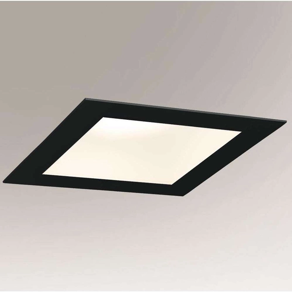 Wpust LAMPA sufitowa TOTTORI IL 3367 Shilo kwadratowa OPRAWA podtynkowa LED 10W 3000K czarna glenn