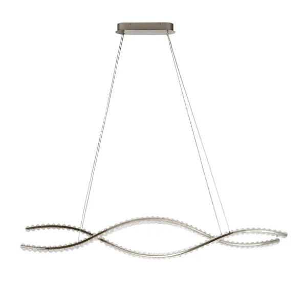 Ściemnialna lampa wisząca SPARK AZ6562 LED 80W 3000-4000K z pilotem chrom