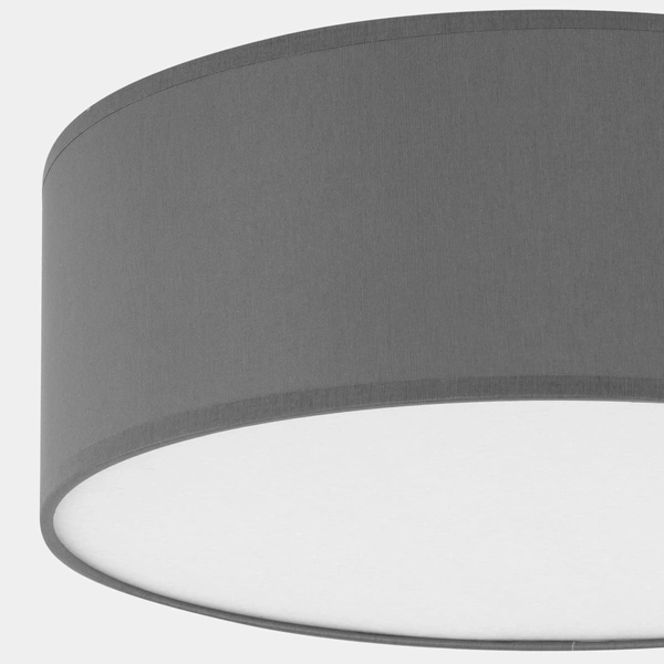 Lampa sufitowa okrągła Rondo 1087 TK Lighting tkaninowy czarny biały