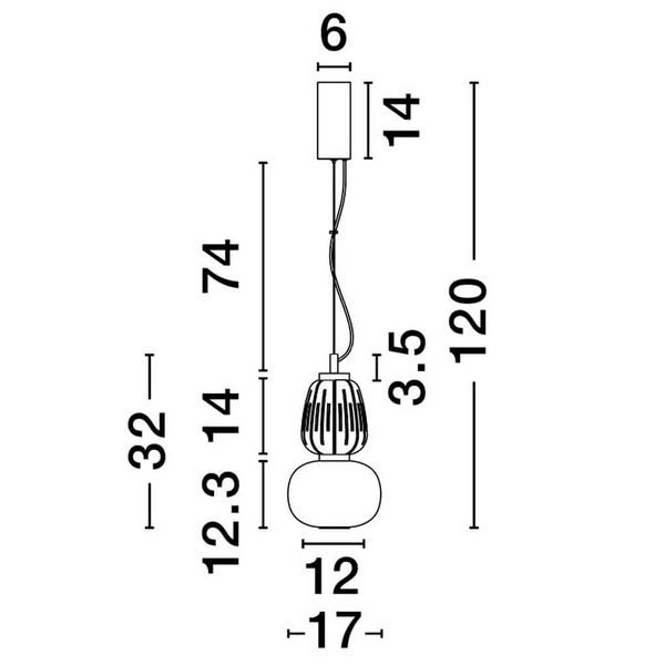 Ledowa lampa wisząca ARROYOS LE44494 18W 3000K nad stół biały złoty