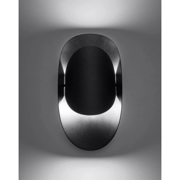 Czarna lampa ścienna SL.1063 metalowy kinkiet do sypialni