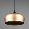 Lampa zwisająca do salonu CHIRON 310890108 Trio kopuła mosiądz czarny