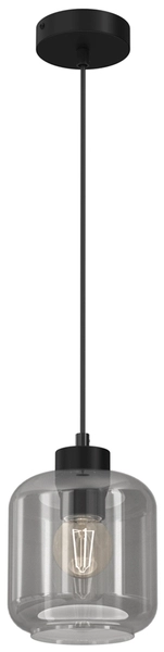 Pojedyncza lampa wisząca Sombra MLP8373 przydymiona czarna