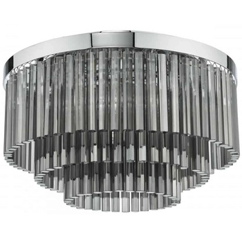 Plafon kryształowy Logan LOG5410 Dar Lighting glamour szkło dymione chrom