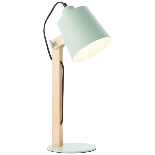 Stołowa lampa regulowana Swivel 92716/04 skandynawska drewniana zielona