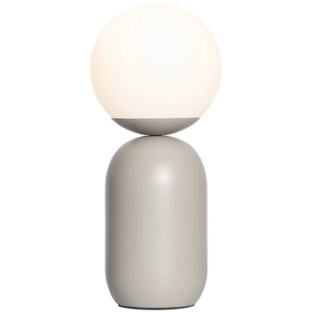 Lampa stołowa Notti 2011035010 Nordlux kula ball biała szara