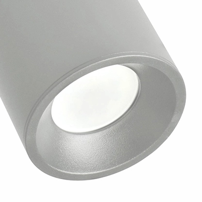 Szara lampa wpuszczana HARON 314208 sufitowa tuba do zabudowy