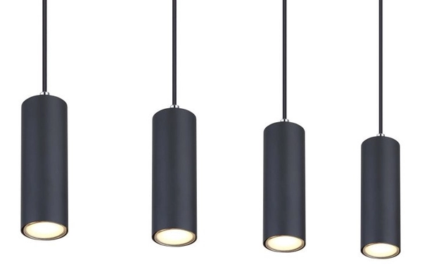 Wisząca lampa Robby 57911-4HB nad łóżko czarna chrom