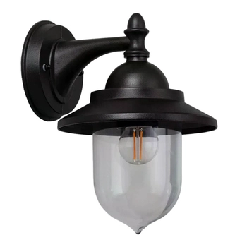 Lampa ścienna Gardena Clasica ABR-KZKGN-C-E27 Abruzzo IP44 latarnia czarny