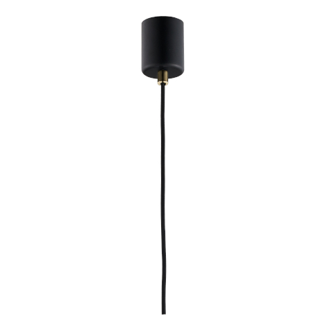 Loftowa LAMPA wisząca LONGIS 10874105 Kaspa szklana OPRAWA skandynawski ZWIS okrągły złoty przezroczysty czarny