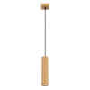 Podłużna lampa wisząca KARBON SL.1554 tubka ryflowana złota