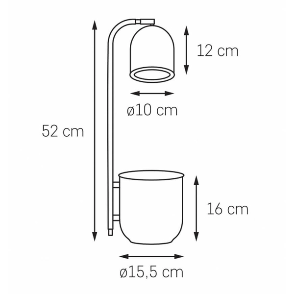 Stołowa lampa Botanica Wood 41115115 Kaspa z regulacją pomarańczowa