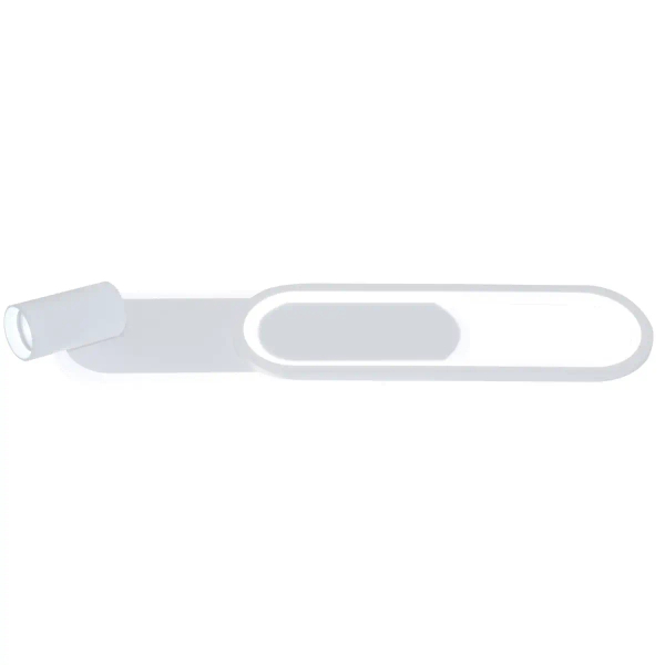 Owalna lampa ścienno-sufitowa Parma LP-0612/1C L WH LED 18W CCT biała