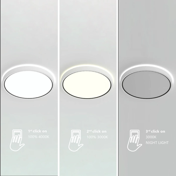 Okrągła lampa sufitowa NOXY 2015356101 LED W 3000-4000K IP44 biały