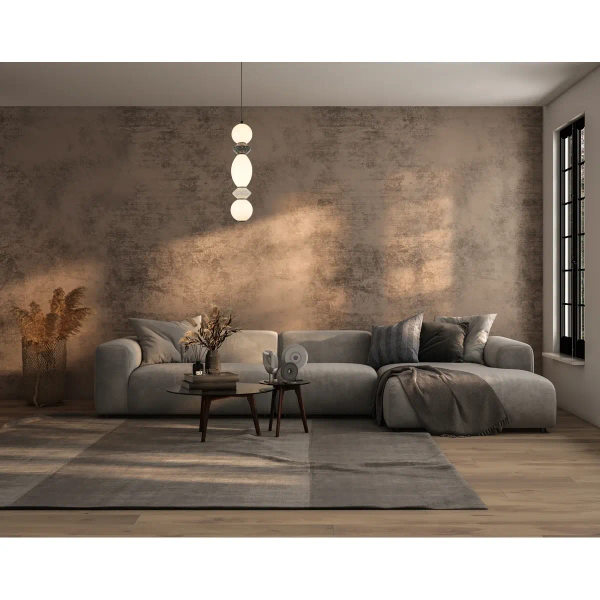 Wisząca lampa ceramiczna Balos PND-94921-3V-BK LED 14W 3000K szary czarny