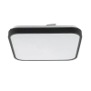 Minimalistyczna lampa sufitowa AGNES SQUARE 10984 LED 16W 4000K IP44 czarna