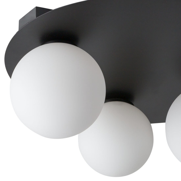Natynkowy PLAFON loftowy ARGON 33270 Sigma do sypialni balls czarne