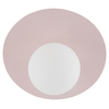 Lampa nasufitowa Pixi 10228 do gabinetu kula bubble dysk plate różowa biała
