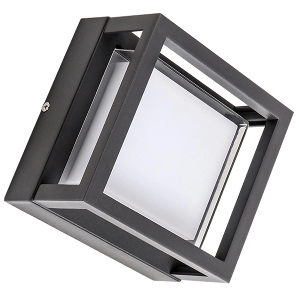 Zewnętrzny kinkiet Kansas 319869 LED 12W ramka czarny