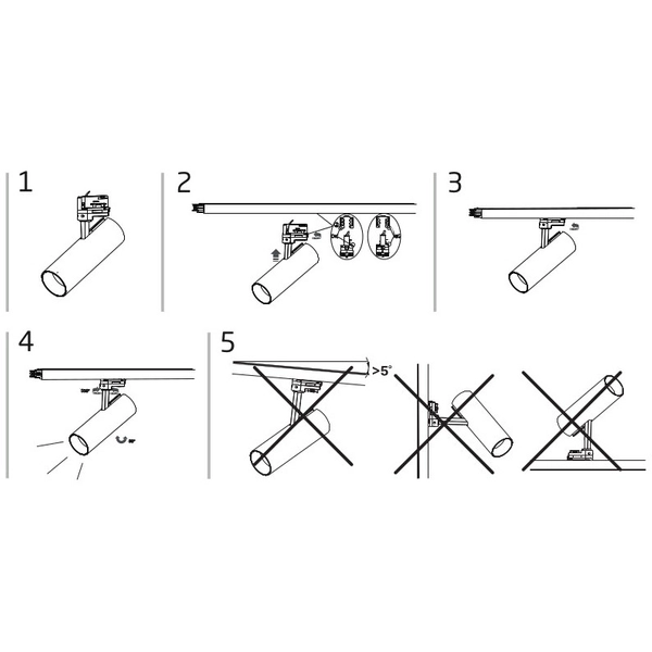 Spot do szynoprzewodu 3-fazowego Ctls Tinos 10394 Nowodvorski LED 20W 4000K tuba