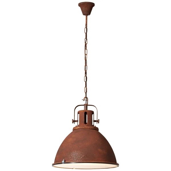Wisząca lampa retro Jesper 23770/55 na łańcuchu metalowa rdzawa