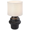 Stołowa lampa do salonu Glimo 74058 ceramiczna na stół czarny biały