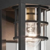 Elewacyjna lampa szklana Hone KL-HONE-S-BKT lampion IP44 czarna
