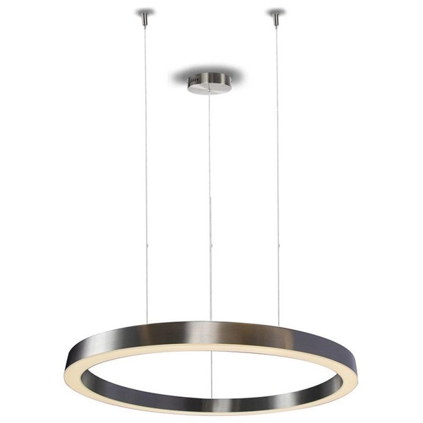 Ring podwieszany modern Circle ST-8848-120 NIKIEL LED 124W 3000K nad stół nikiel