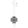Wisząca lampa Soga 108766 Markslojd nad stół metal juta czarny