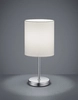 Stojąca lampa stołowa Jerry R50491001 do salonu srebrna biała