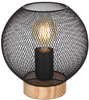 Nocna lampa Pablo 15663T do sypialni kula czarna drewno