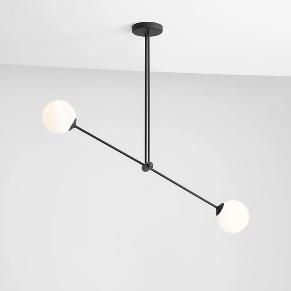 Lampa natynkowa Ohio 1081PL_H1 ruchoma biała czarna