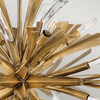 Podłużna wisząca lampa QN-VIDA-13P-W do salonu złota