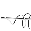 Designerska lampa wisząca TWIST BLACK ML8608 LED 90W 4000K czarna