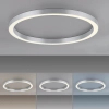 Owalny plafon PURE-LINES srebrny 6306-95 1xLED 42W 2700-5000K ring
